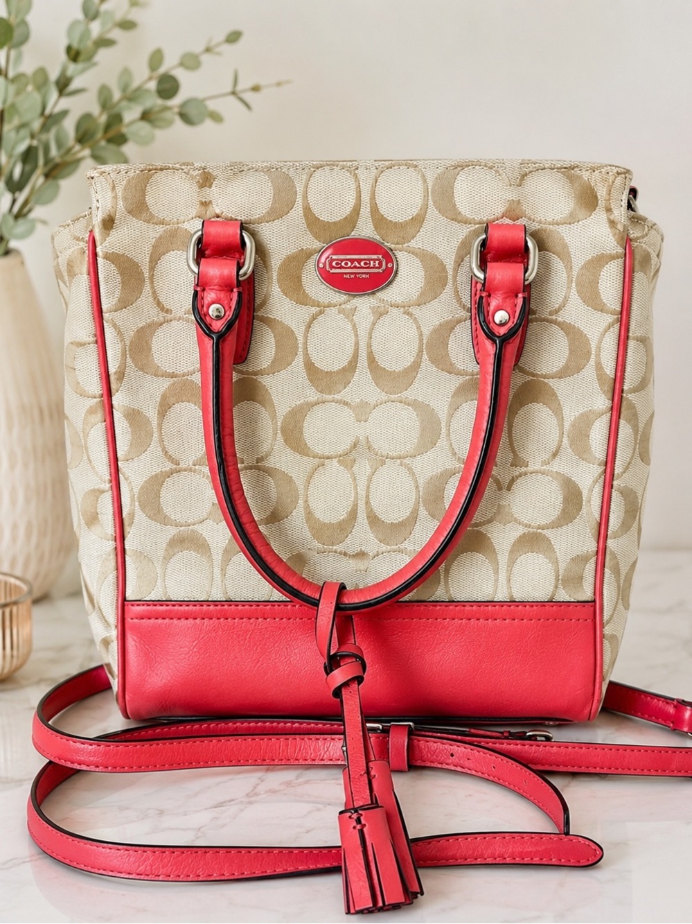 Coach Signature Tote/ Shoulder Bag